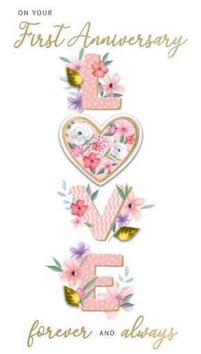 Picture of ON YOUR FIRST ANNIVERSARY CARD